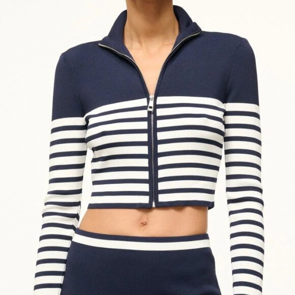 LIKE NEW STAUD Raft Top, Navy/White, size M - Picture 2 of 4